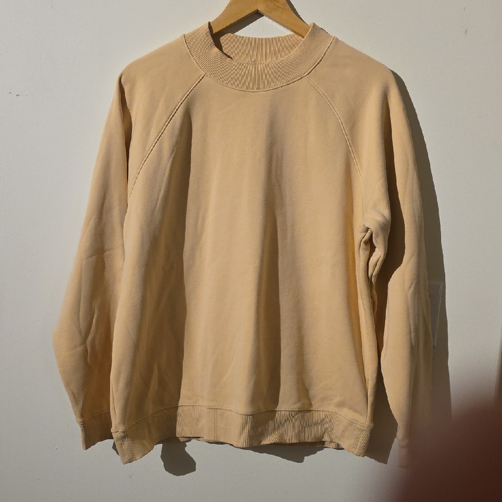 Fabletics Womens Tan Crewneck Sweater